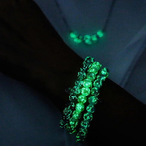 Ivoire | Argent sterling .925 | Bracelet Verre Luciole